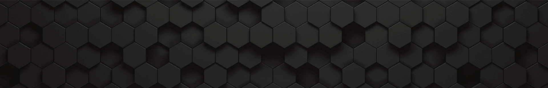 Black Hexagon Banner